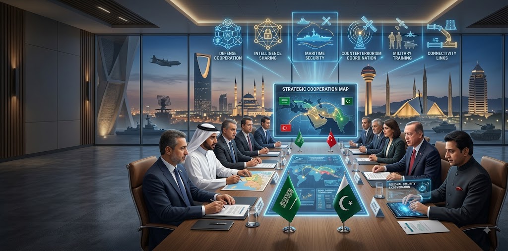 Saudi Arabia, Türkiye, and Pakistan strengthen regional defense ties with a new deal, signaling closer strategic cooperation