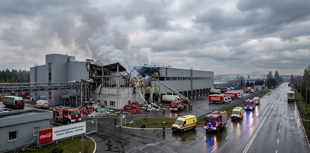 Russia strikes Coca-Cola plant: Details of the Drone Attack in Ukraine