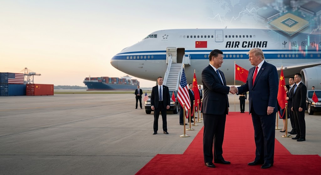 Trump Welcomes Xi Jinping At Airport To Avert Trade War