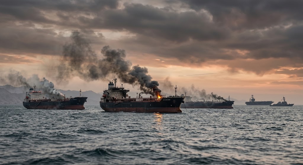 US Strikes Three Iranian Oil Tankers :The Latest Military Escalation