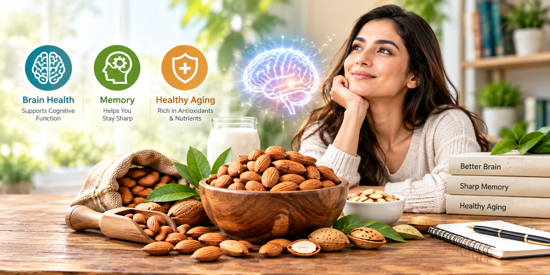 Almond Benefits for Brain Health, Memory, and Aging