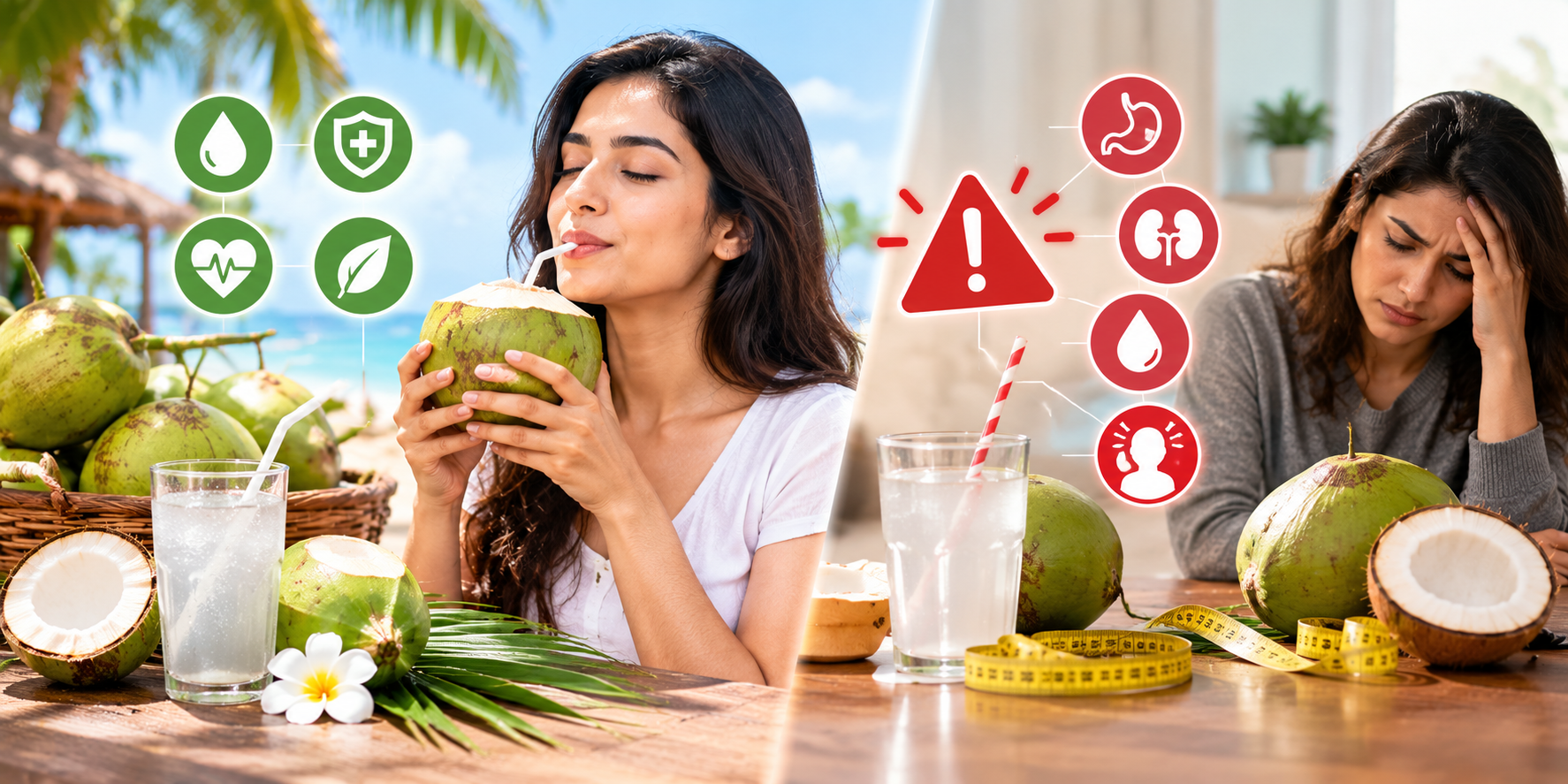 Is Drinking Too Much Coconut Water Bad for Your Health?