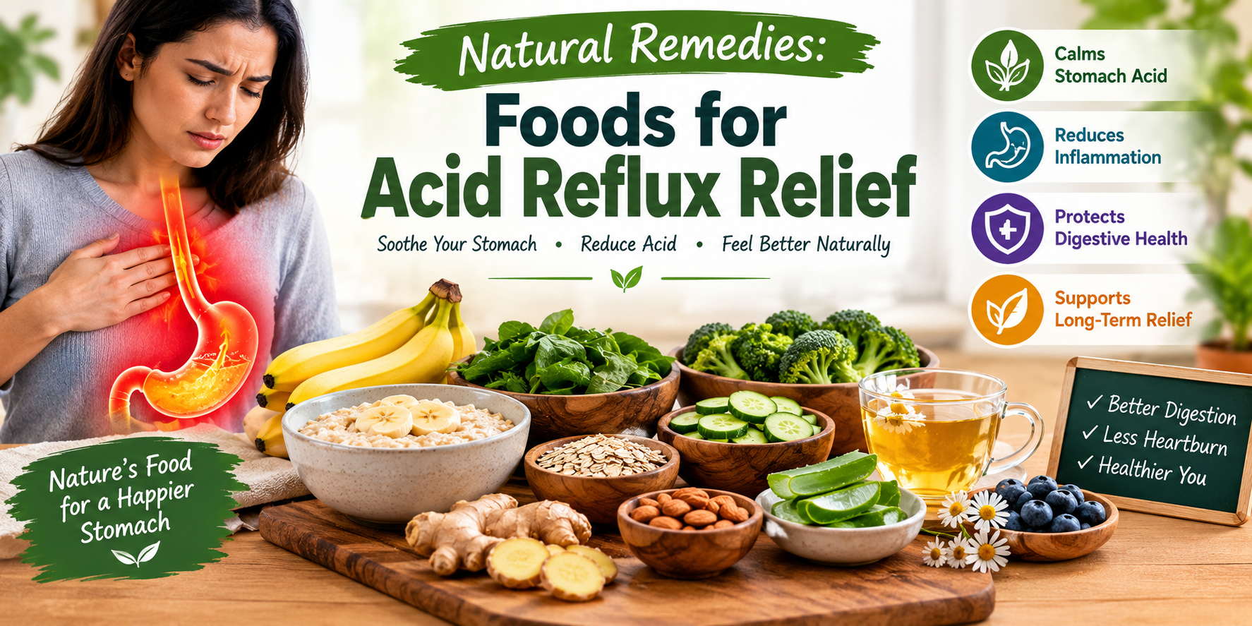 Natural Remedies: Foods for Acid Reflux Relief