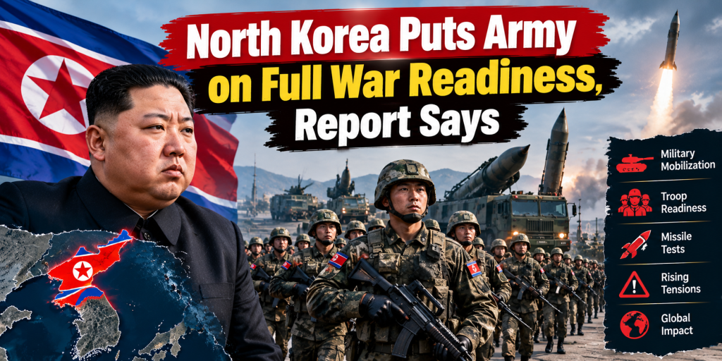 North Korea Puts Army on Full War Readiness, Report Says