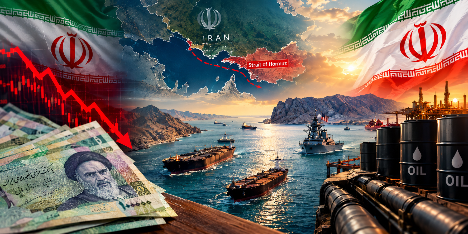 Strait of Hormuz Control – Iran’s Rial Crisis & Export Shutdown  Energy Markets Today