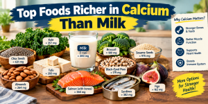 Top Foods Richer in Calcium Than Milk