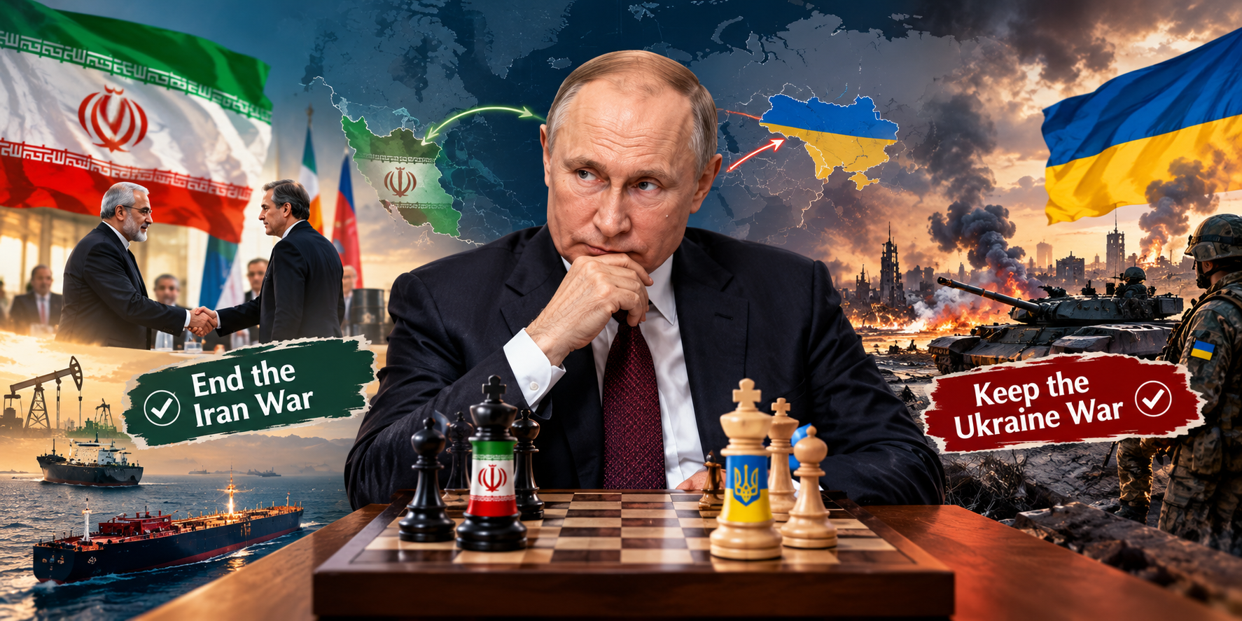Why Putin Wants To Solve Iran War But Keep Ukraine War
